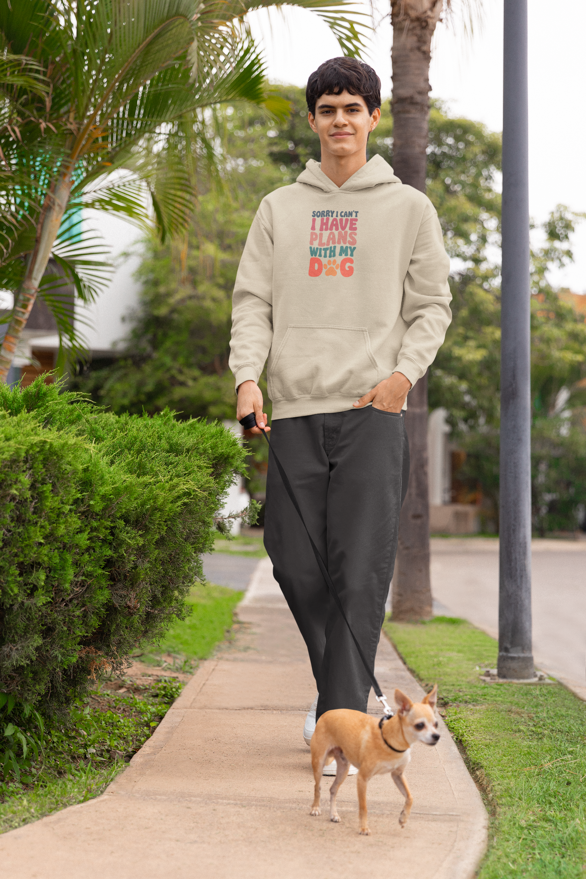 Cozy Plans-With-Dog Hoodie