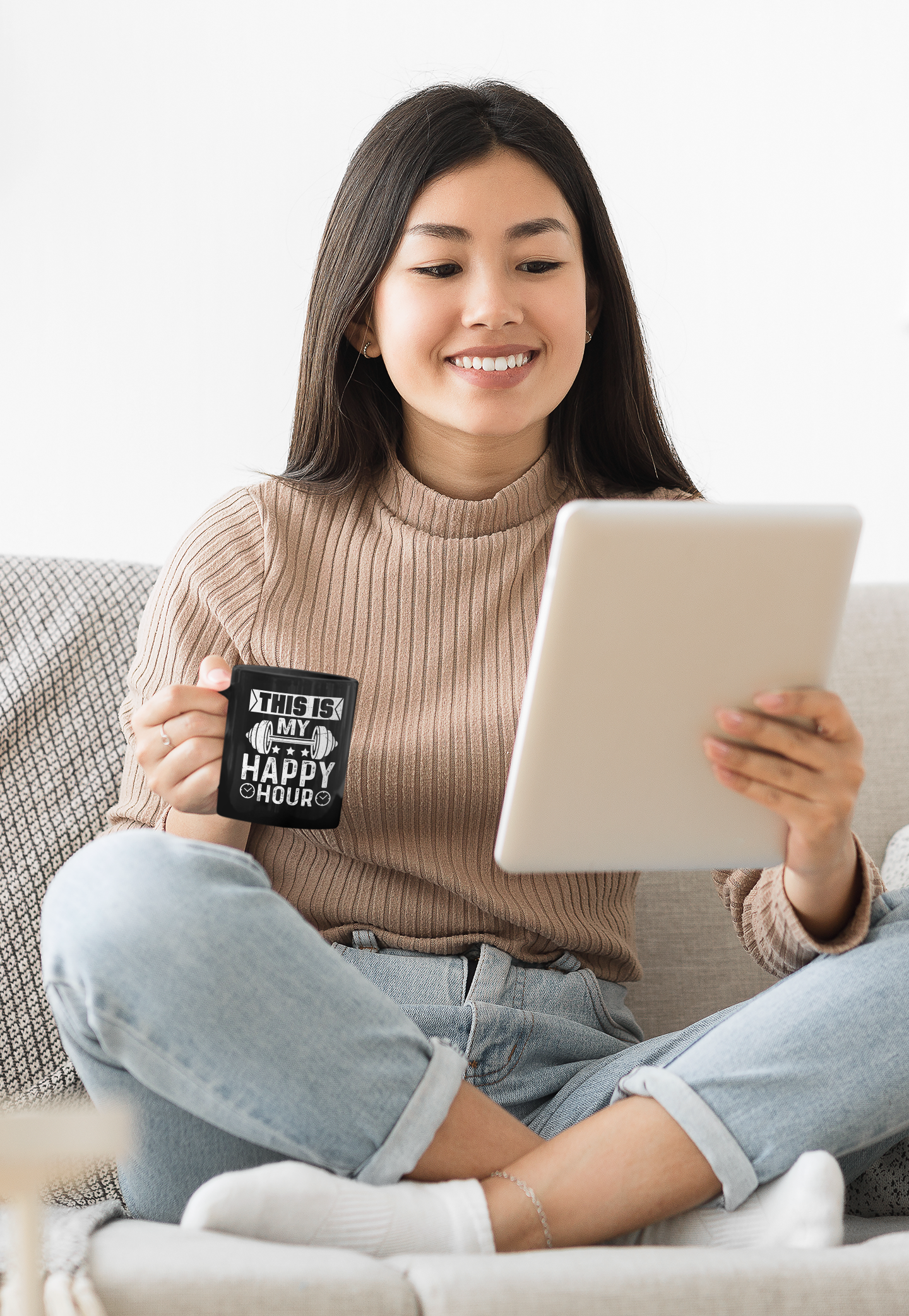 Commanding Gloss-Black Statement Mug