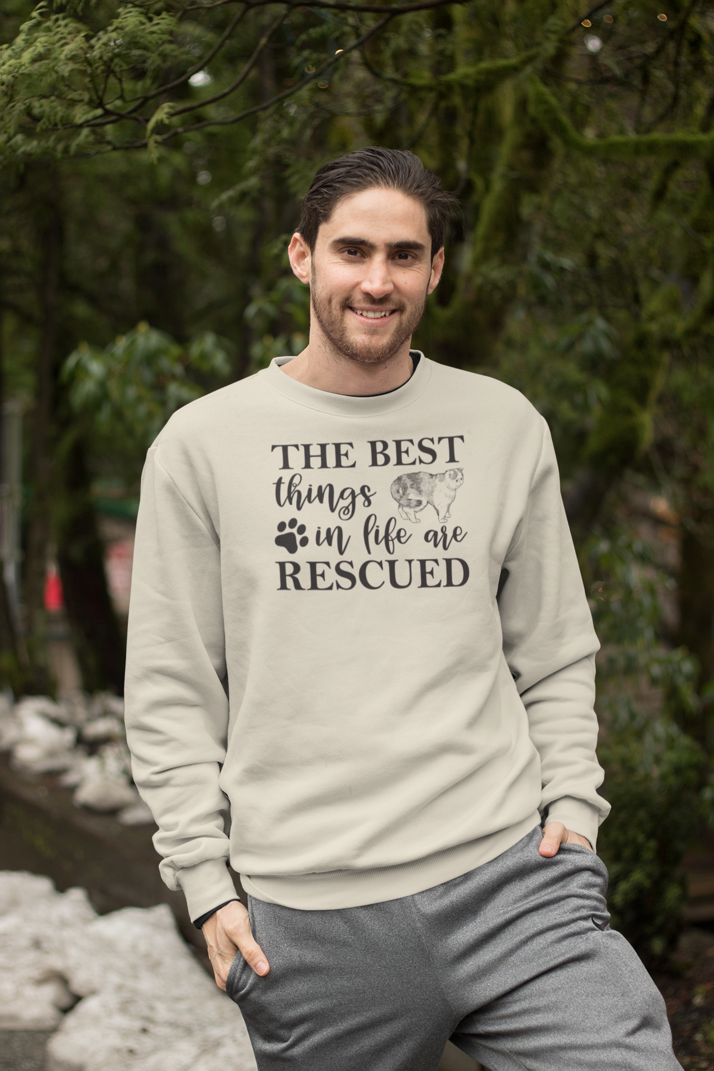 Bold Rescued Life Crewneck