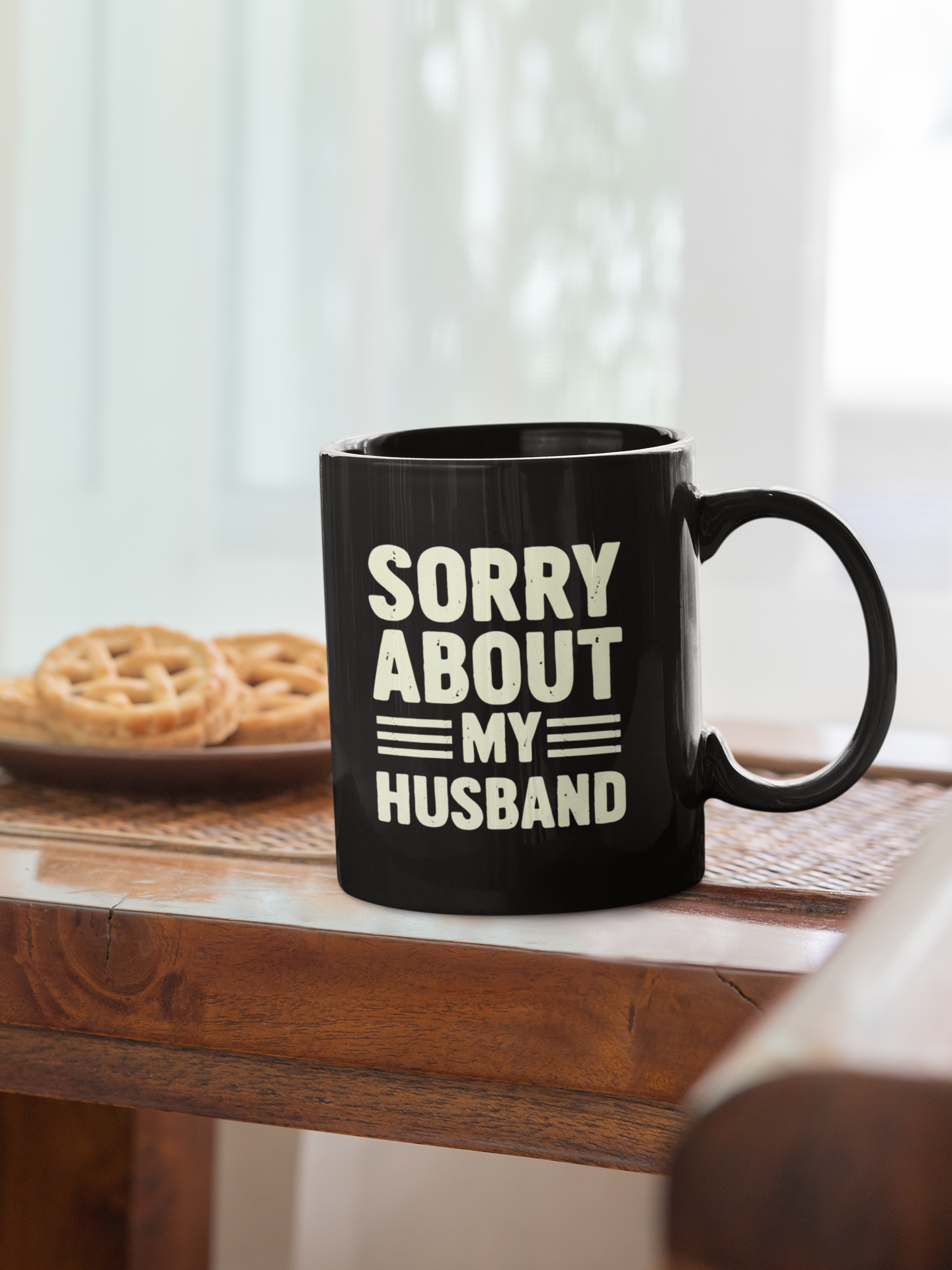 Charming Apologetic Black Mug