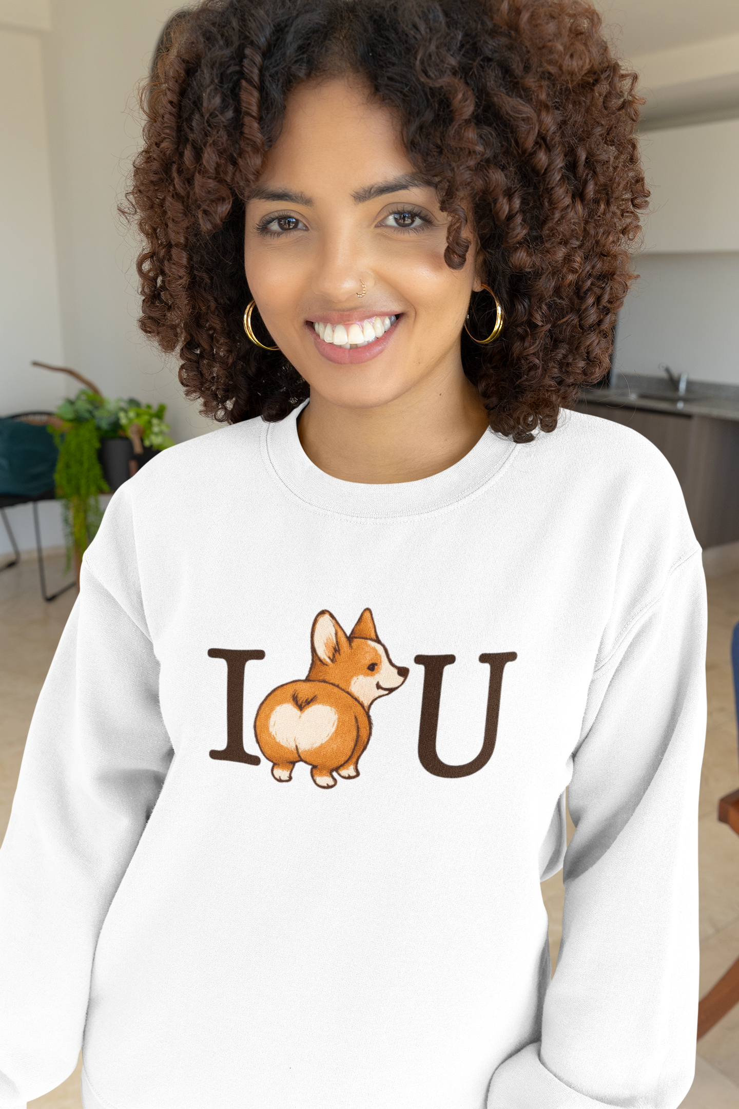Playful Pup Heart Sweatshirt