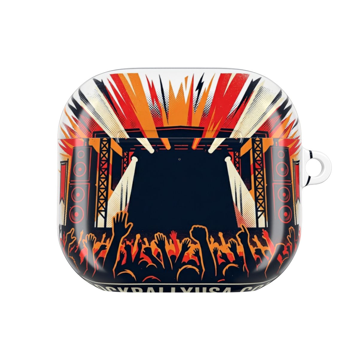 Concert Crowd AirPod Case — Live Music Stage Design