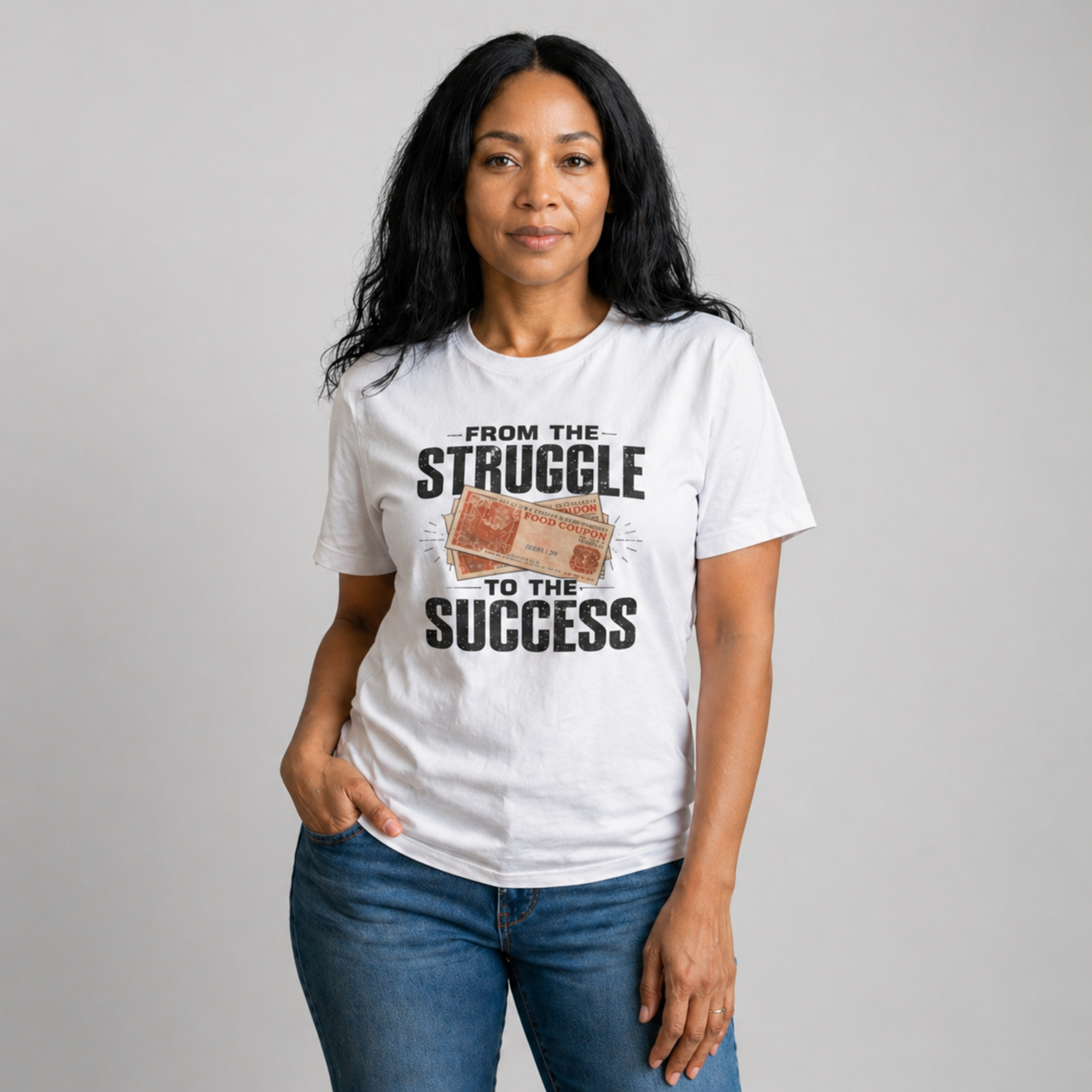 From Struggle to Success T-Shirt — Vintage Ticket Graphic Tee
