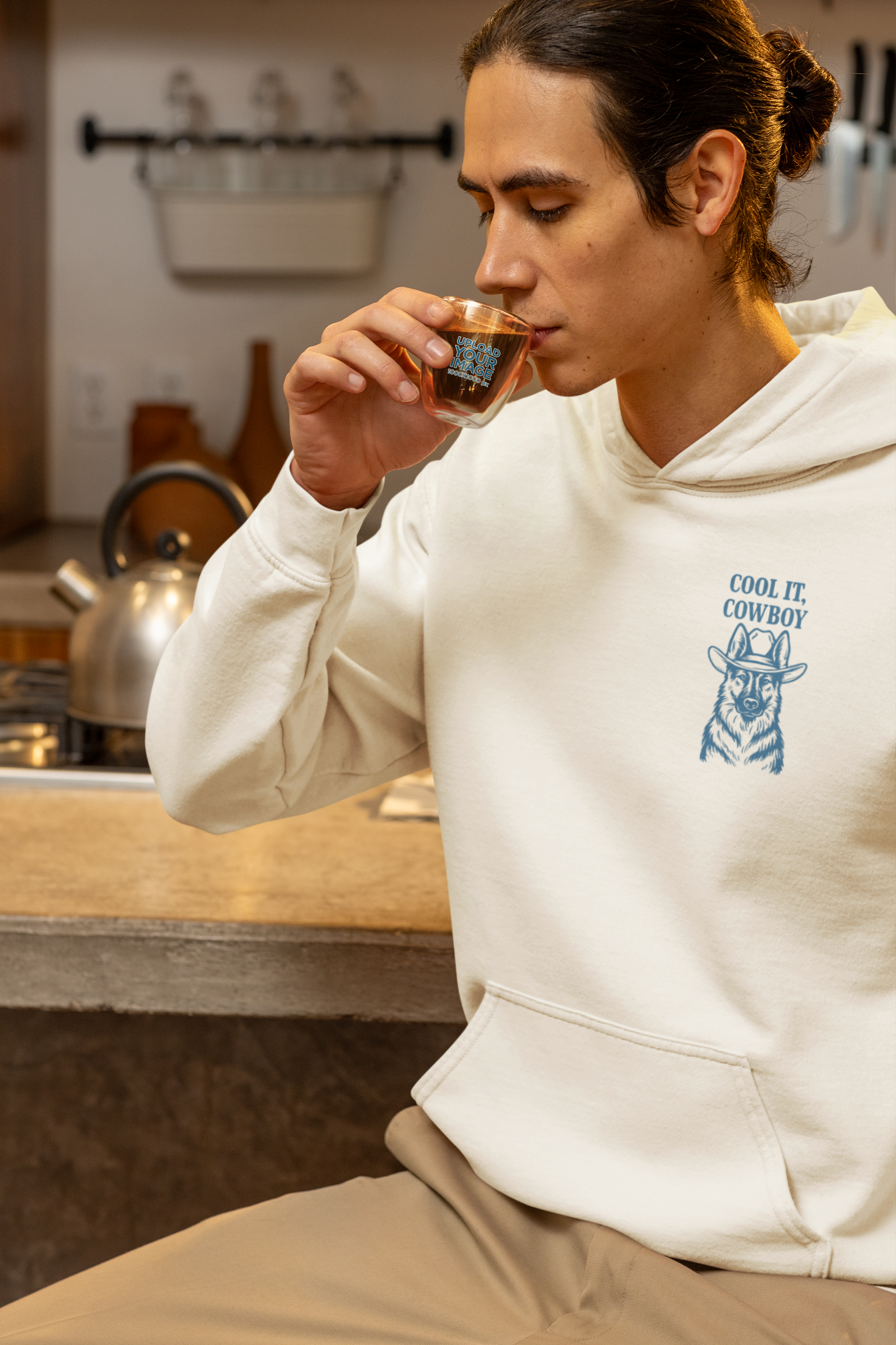 Playful Western Kitty Hoodie