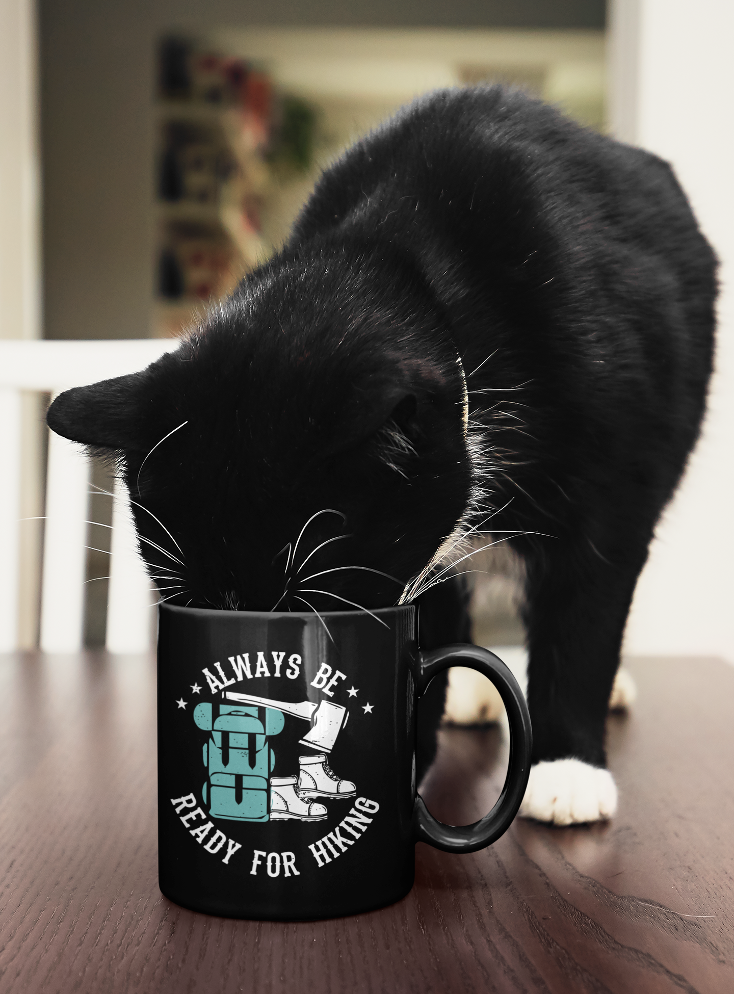 Dynamic Campfire Black Mug