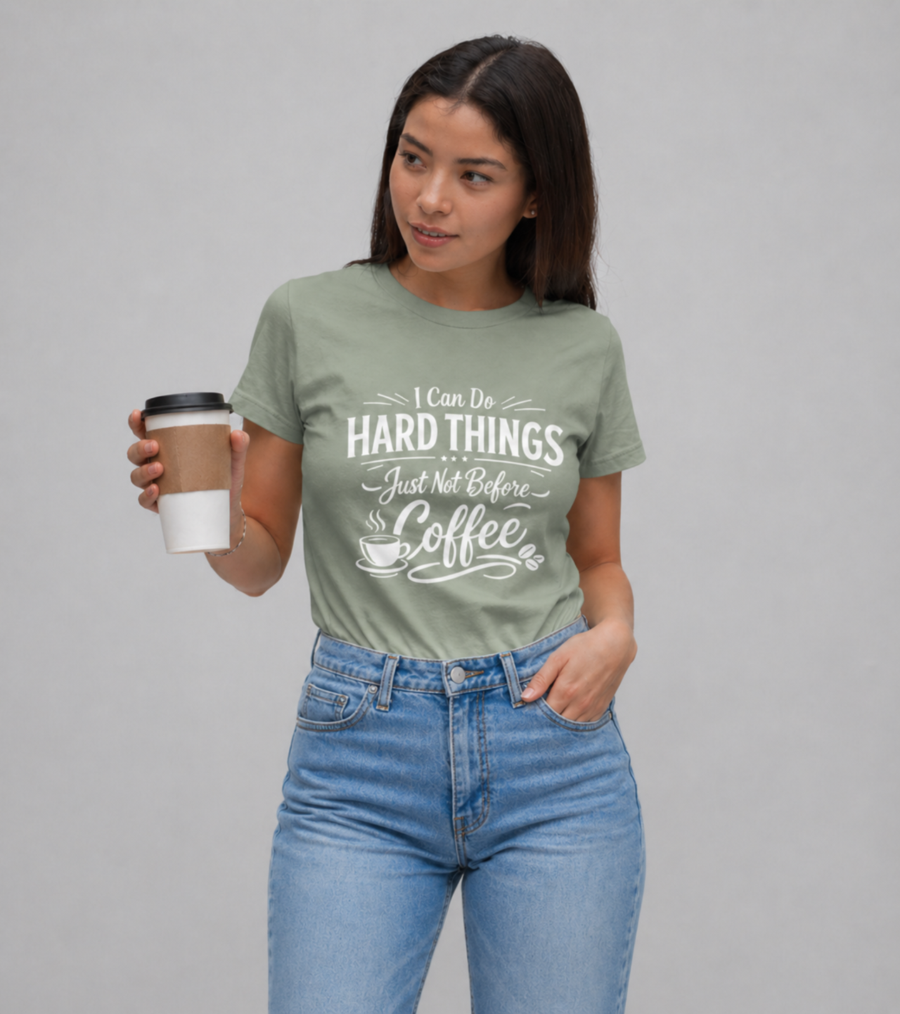 Hard Things T-Shirt — Powered by Coffee Graphic Tee