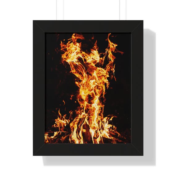 Phoenix Fire Framed Vertical Poster | Stunning Matte Print | Ideal Home Decor for Art Lovers