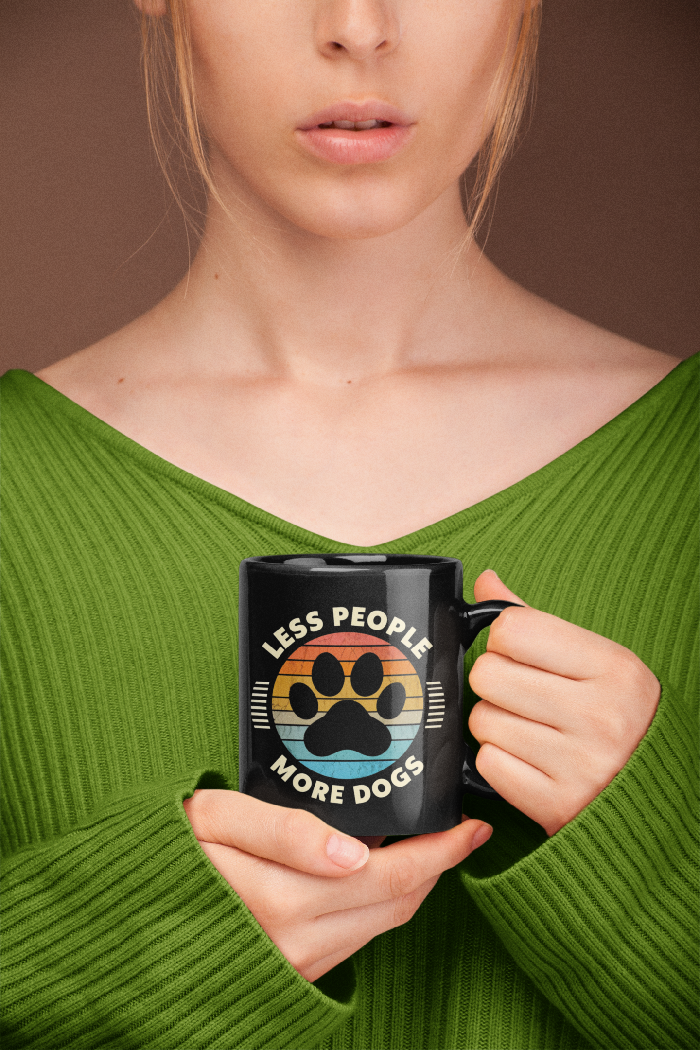 Bold Dog-Person Coffee Mug