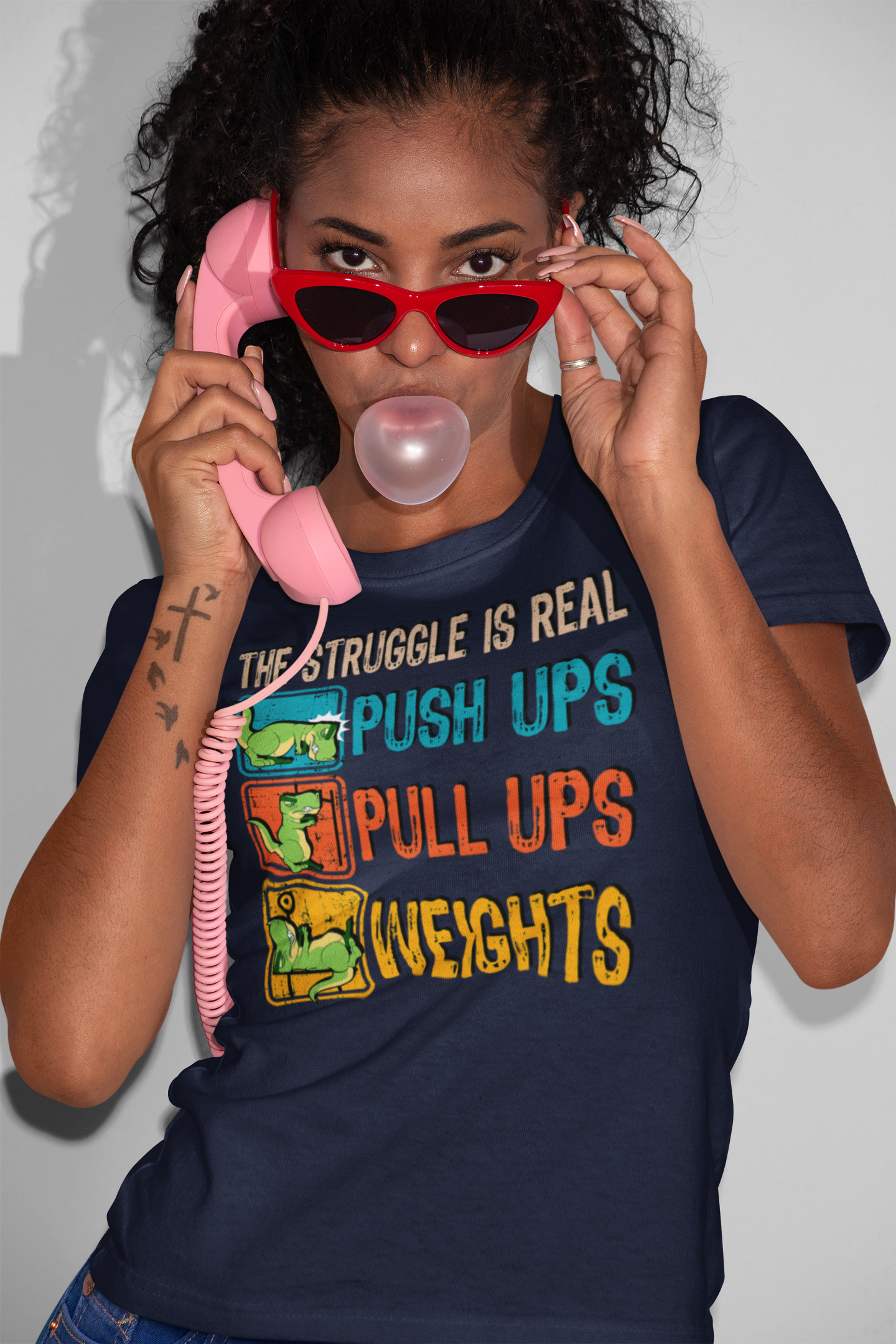Lively Lift Laugh Repeat Tee