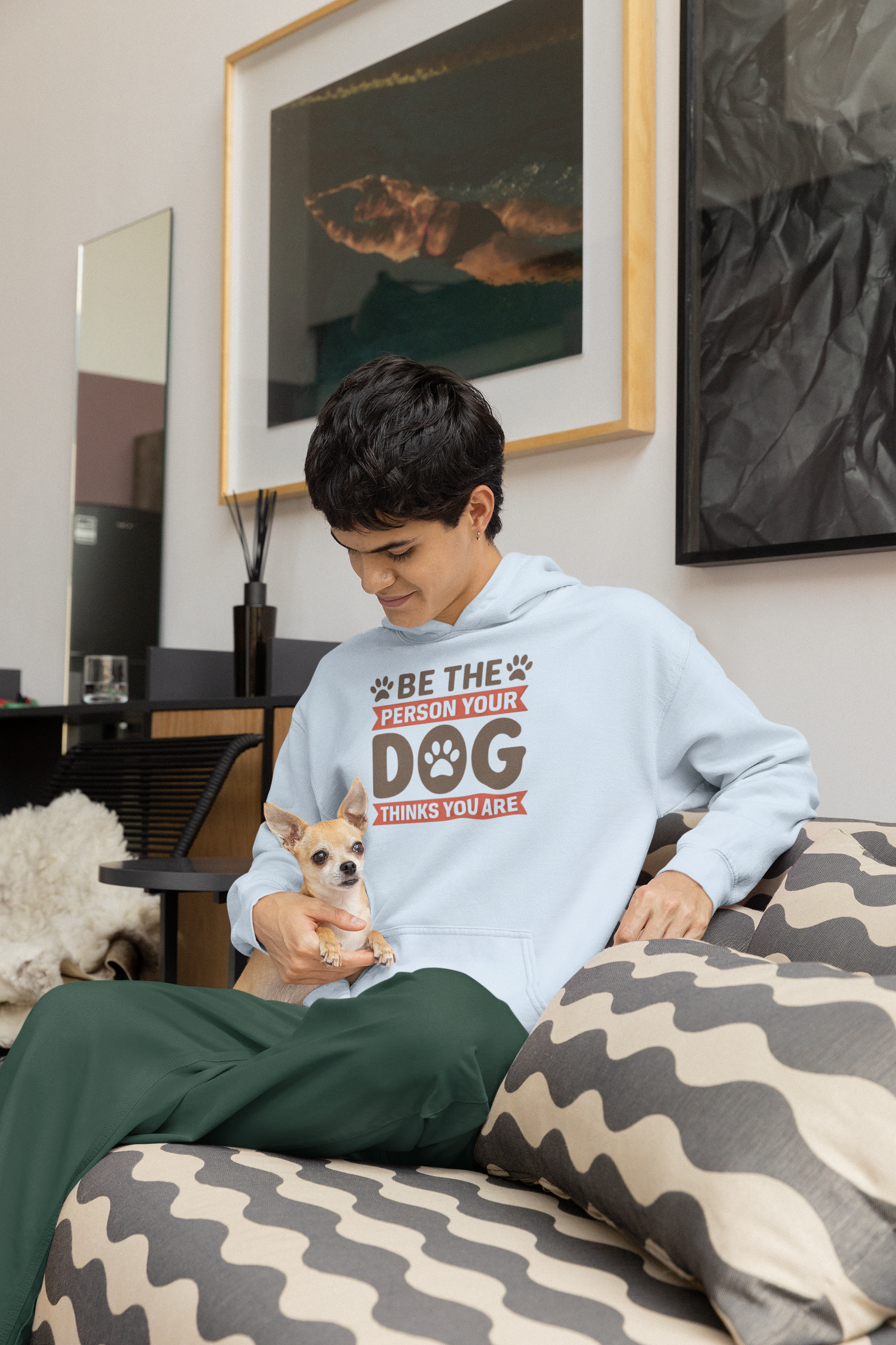 Flaunt Kindness Dog Quote Hoodie