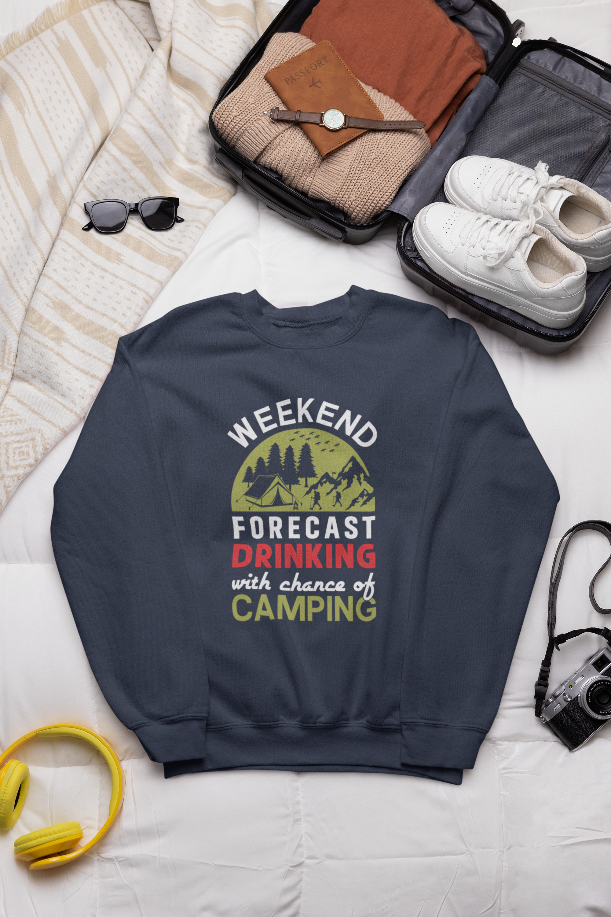Playful Campsite Cheers Pullover