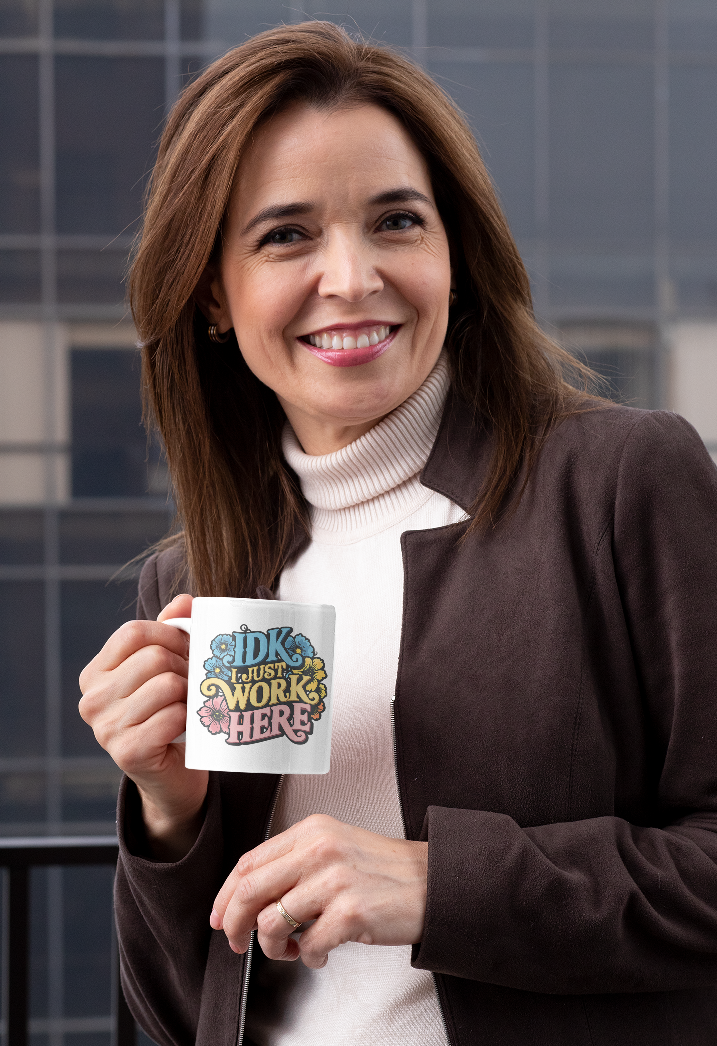 Sassy Retro Floral Mug