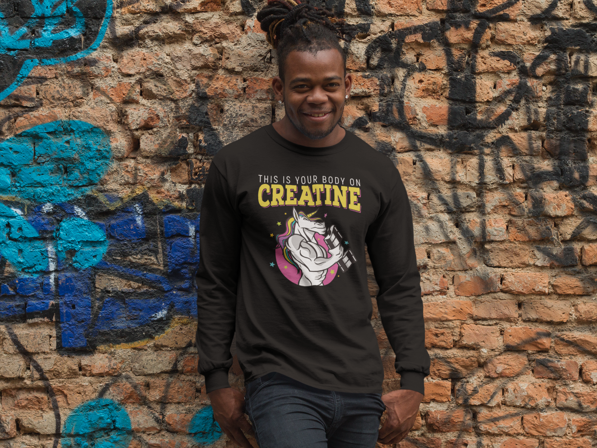 Charged-Up Creatine Graphic Sweatshirt