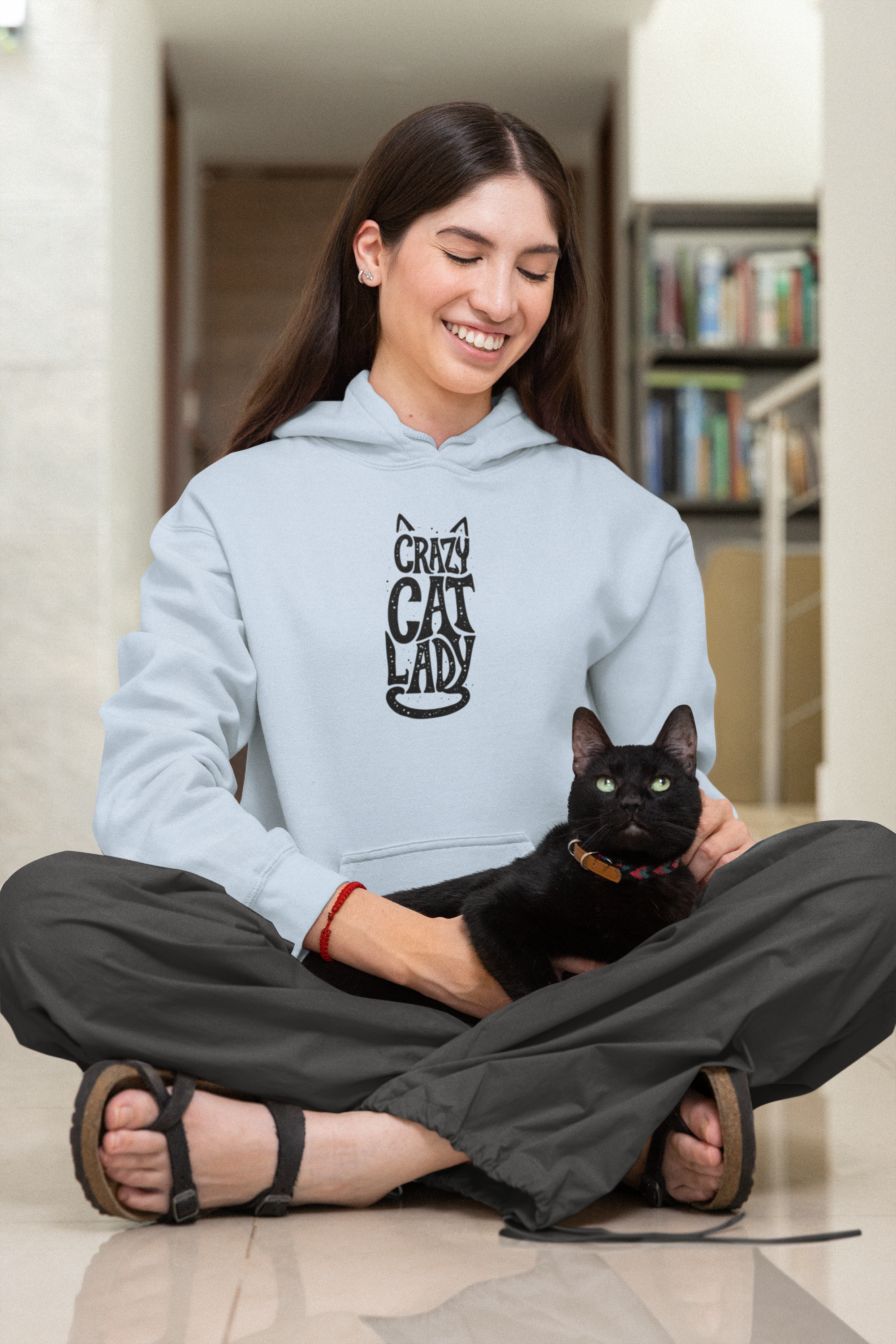 Paw-some Crazy Cat Hoodie