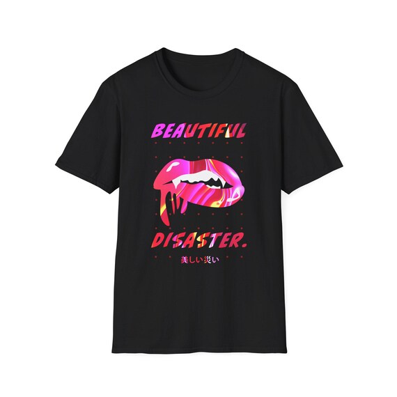 Beautiful Disaster Unisex T-Shirt - Soft Cotton Tee for Men and Women - Grunge Edgy Graphic