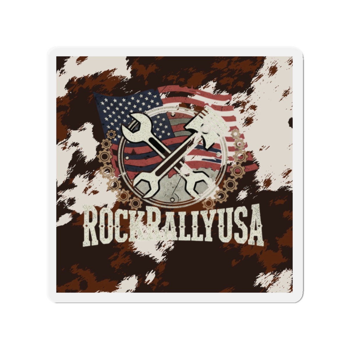 RockRallyUSA Off-Road Jeep Magnet — Adventure, Music & Mountain Sticker