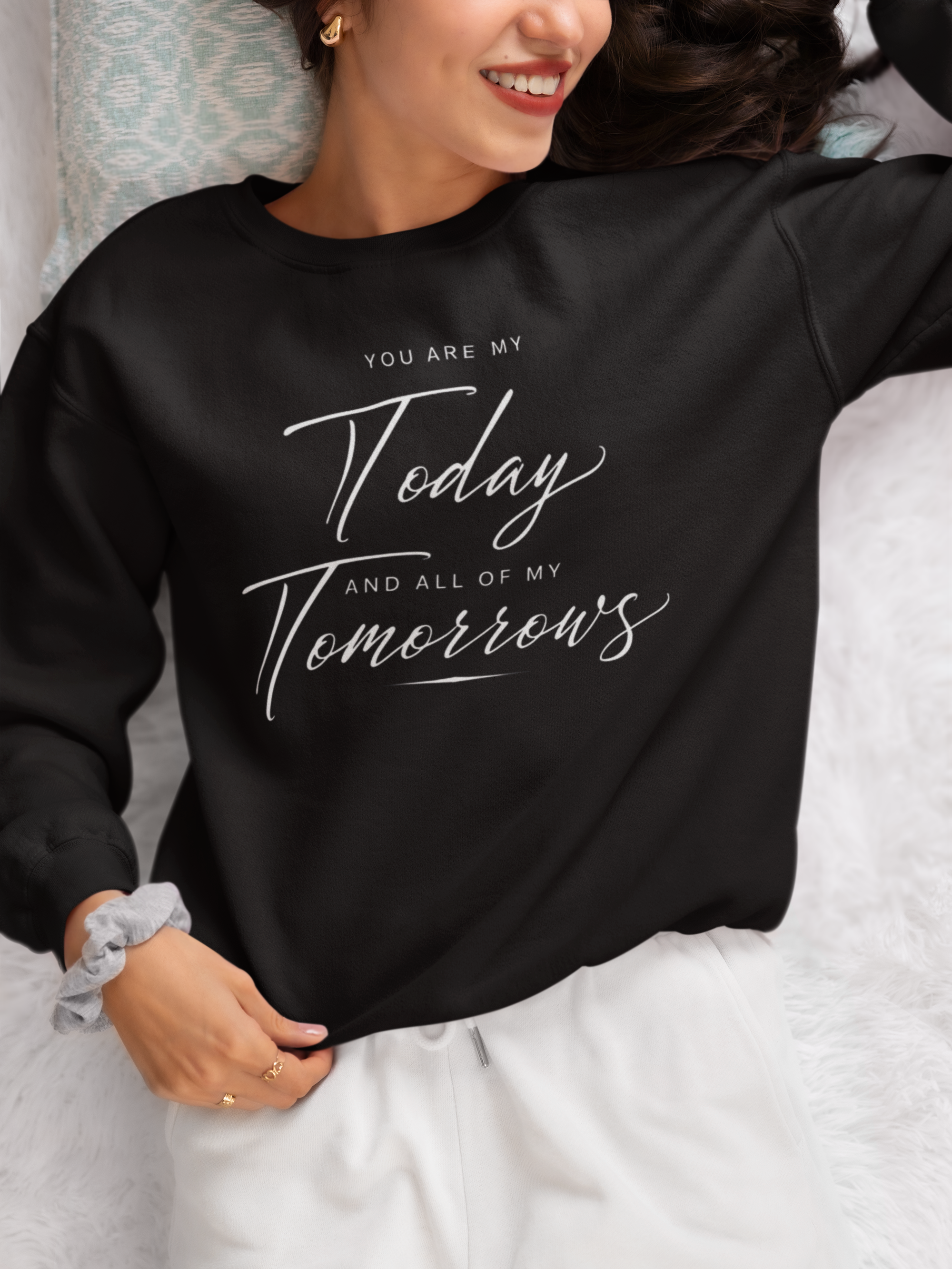 Bold Romance Script Crewneck