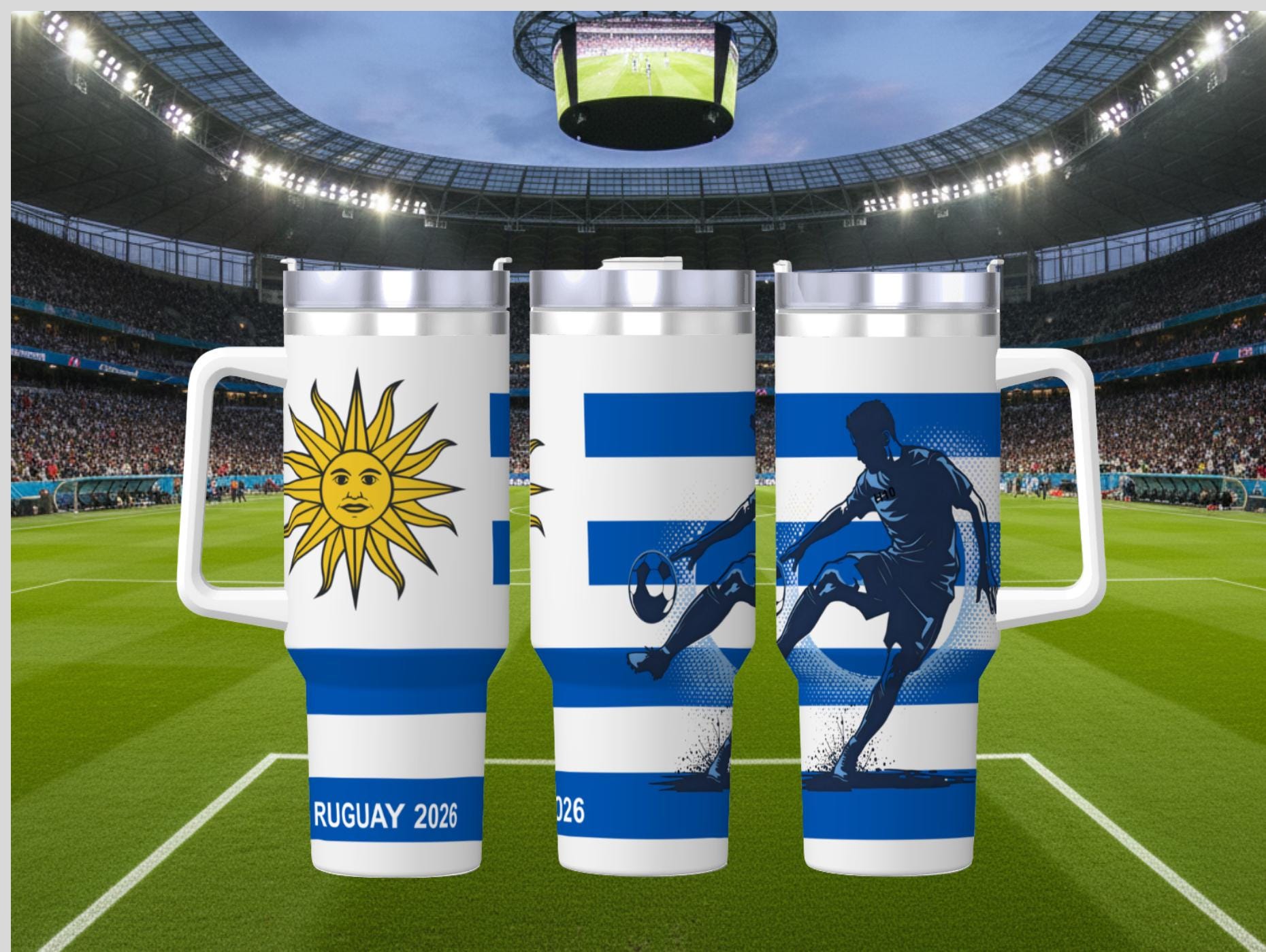 Uruguay Soccer Celebration Mug (40oz)