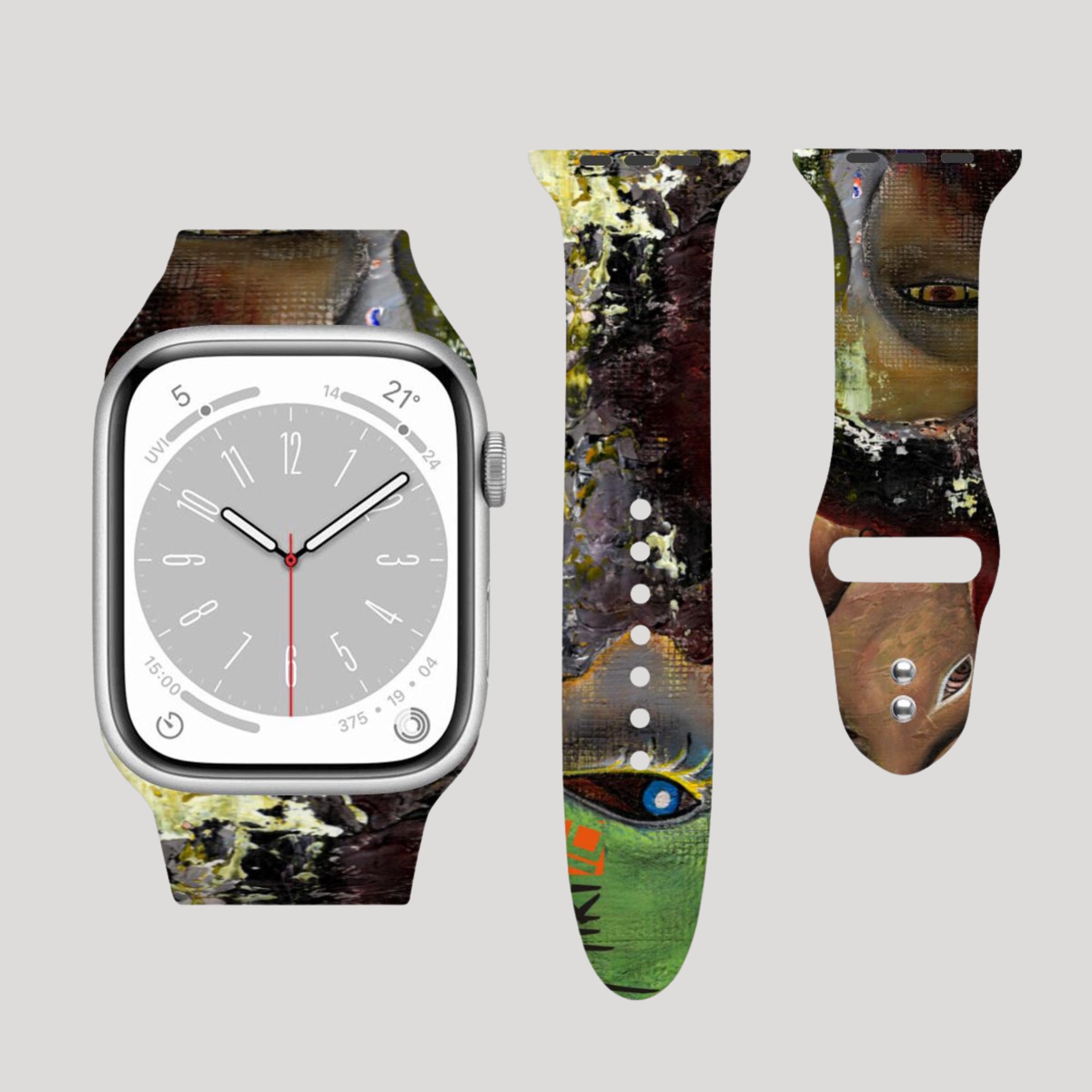 Artistic Silicone Apple Watch Band