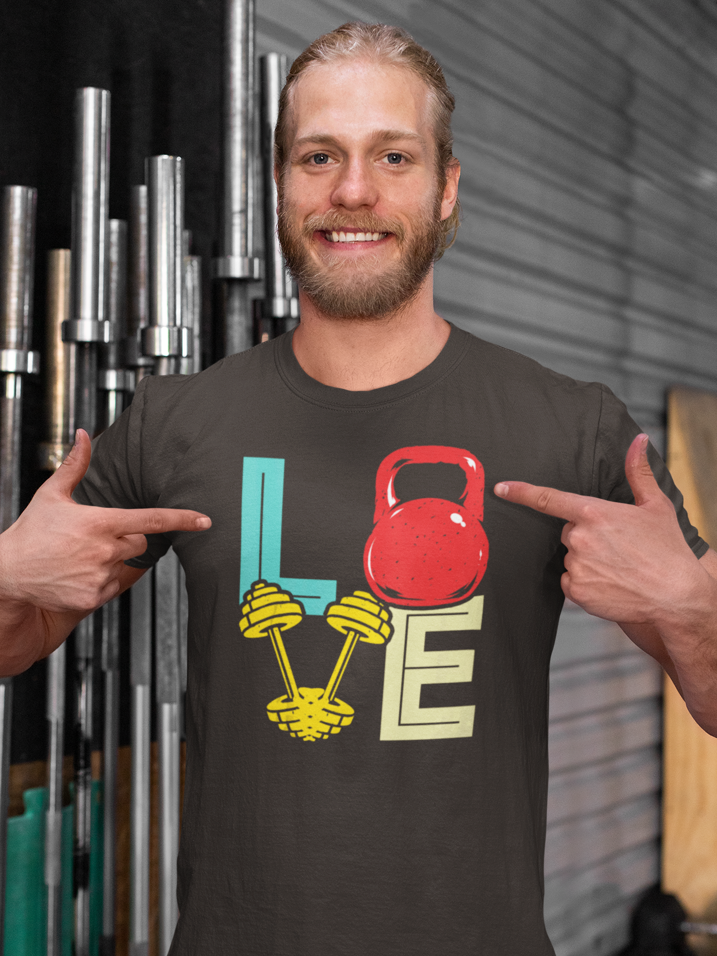 Vibrant Kettlebell Love Top