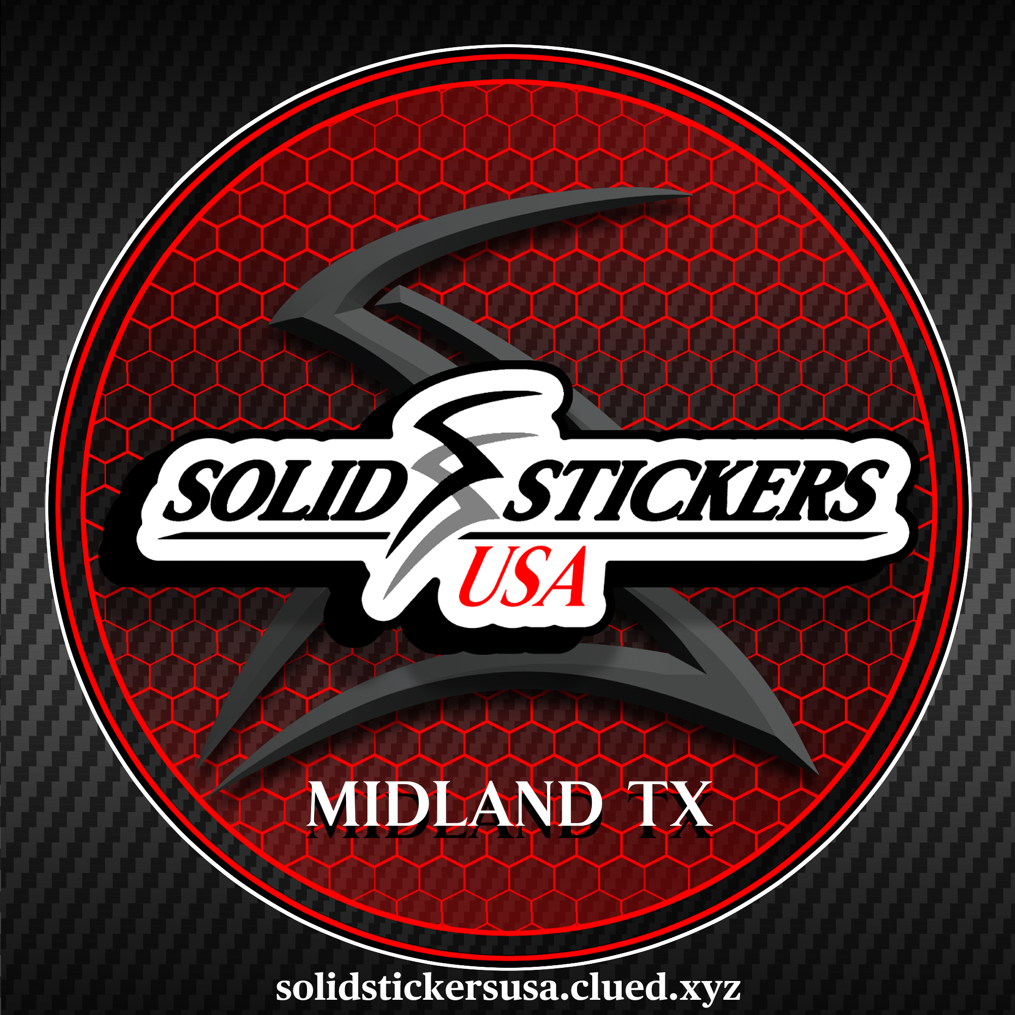 Custom Designed Stickers from Solid Black 01 Art