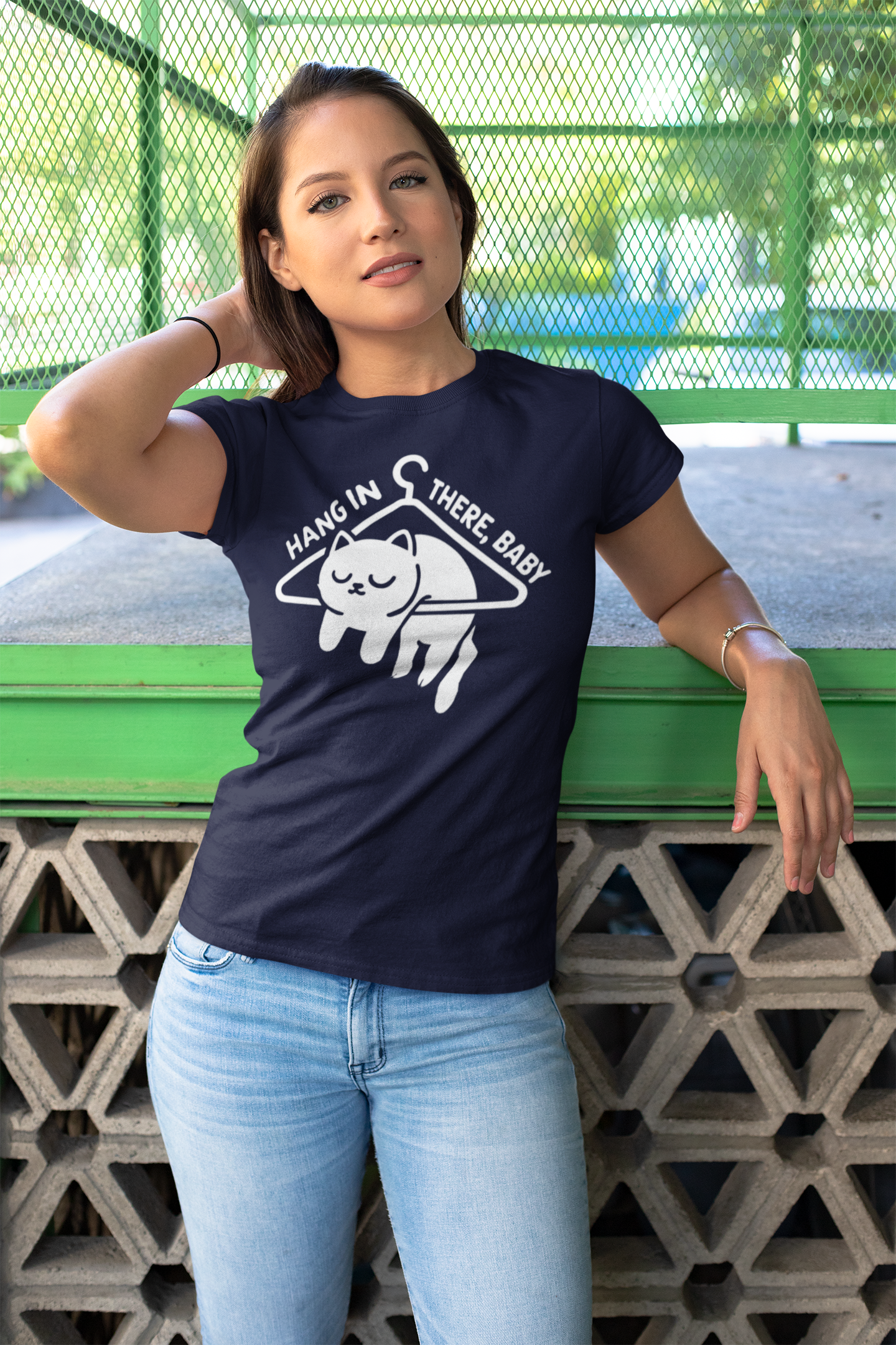 Charming Motivational Cat Top