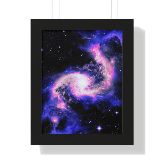 Star Formation Framed Vertical Poster - Stunning Galaxy Art for Home Decor
