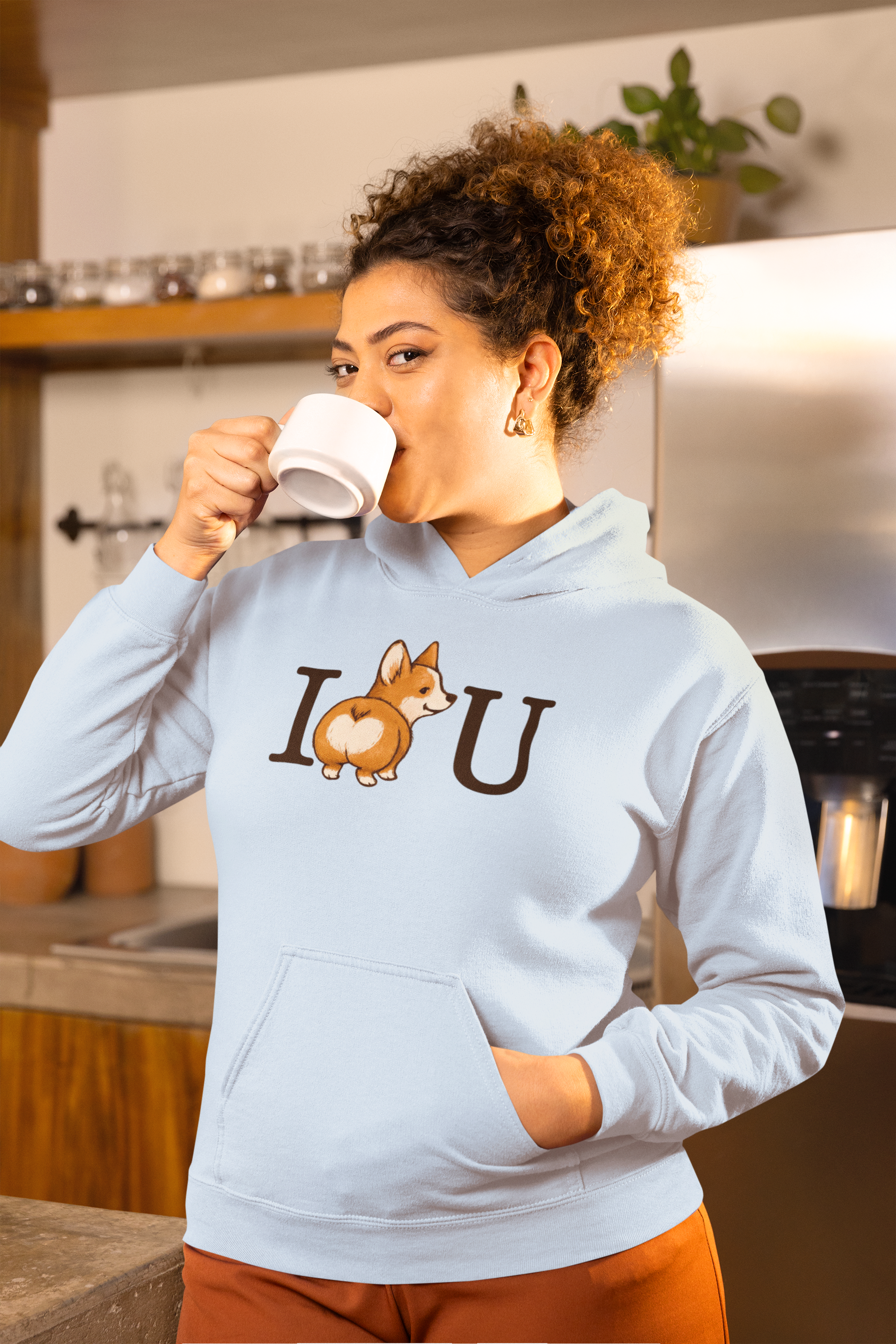 Heartwarming I Love U Corgi