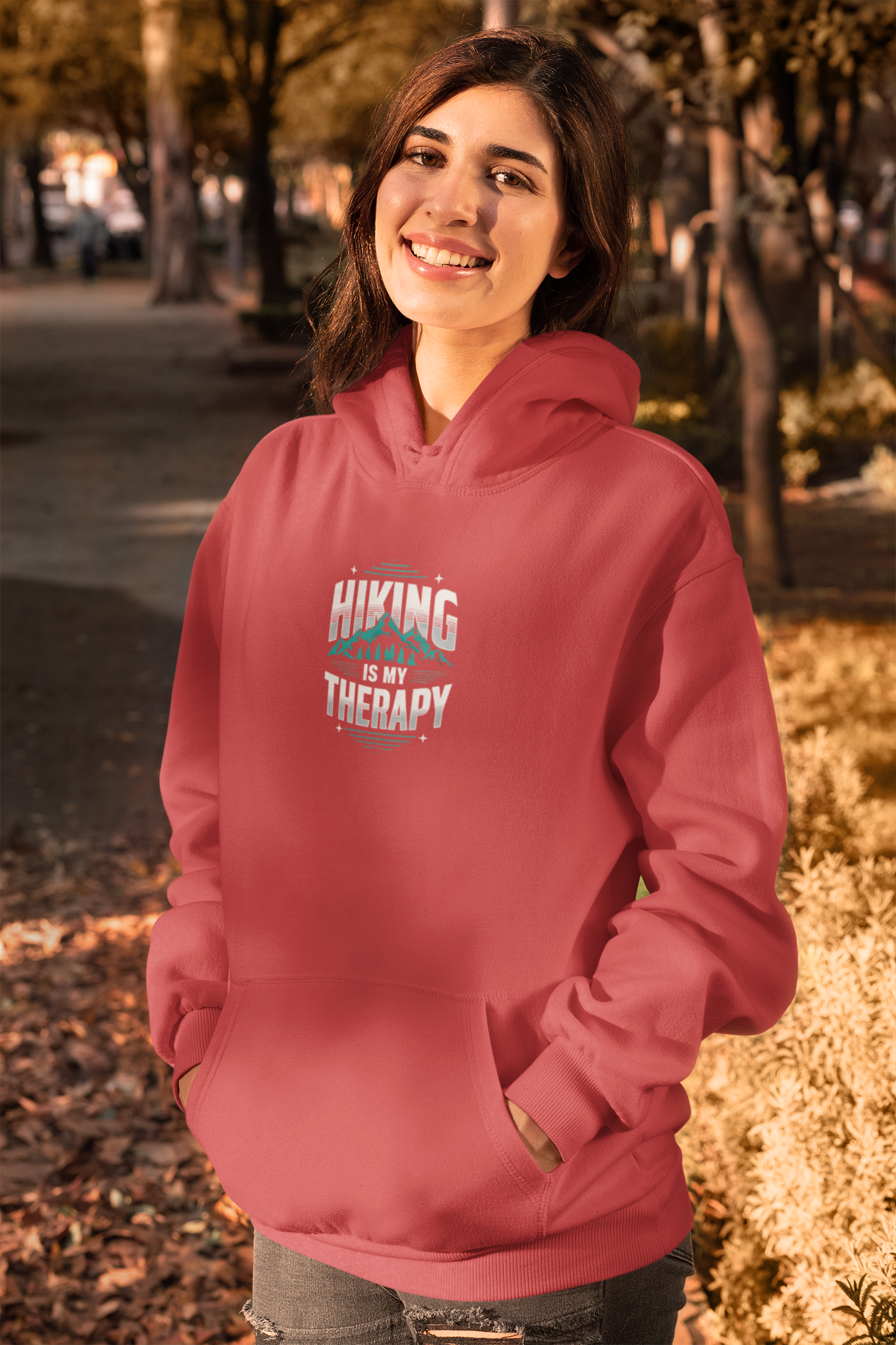 Uplifting Hiking Therapy Hoodie